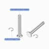 QUARKZMAN 10Set M3x20mm Perno Posizionamento Cilindrico Elastico Albero Acciaio Inossidabile