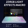 ZORNHER ZH870 Wireless Gaming Mechanical Keyboard,80% White Gaming Keyboard with