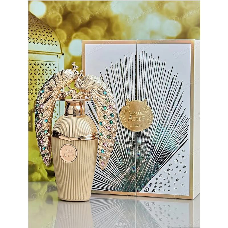 Lattafa Afeef for Unisex Eau de Parfum Spray, 3.4 Ounce