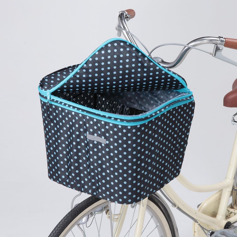 Kawasumi Seisakusho 2-Tier Polka Dot Front Basket Cover KW-540