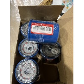 Filtros de aceite originales Honda 6 piezas con arandela de tapón de drenaje 15400-PLM-A02 nuevos sellados