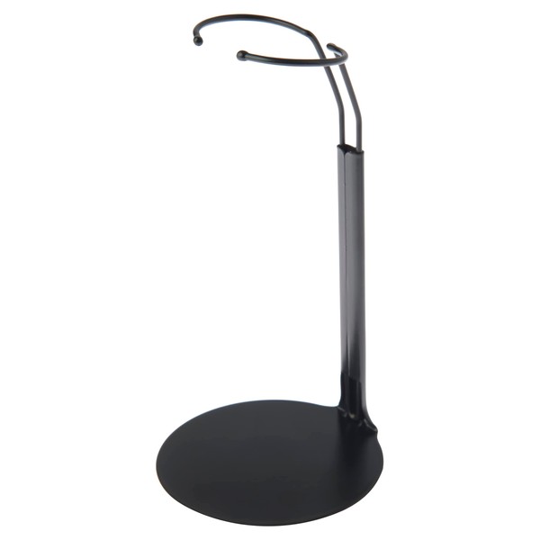 Plymor DSP-5175B Black Adjustable Doll Stand, fits 10, 11, and 12 inch Dolls or Action Figures, Waist is 1.75 to 2.25 inches Wide, 5 to 6 inches Around, Pack of 6