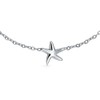 925 Sterling Silver Starfish Bracelet 7in