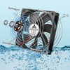 GDSTIME IP67 Waterproof Fan, 2PCS 120mmx25mm DC 12V Brushless Cooling