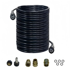 YUYEW Pressue Washer Hose 50ft x 1/4", Upgrade Super Flexible Kink Resistant Heavy Duty High Pressure Hose 4000psi, Universal Electric Power Wash Extension Replacement Hose