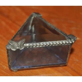 Devlin Art Glass Butterfly Art Glass Box