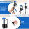 Saillong Universal Toilet Flusher Replacement Kit, Fill Valve, 2-Inch Flapper,