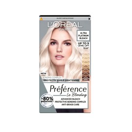 L'Oreal Paris Preference Hair Dye, Long Lasting, Luminous Permanent Hair Colour, up to 9 Levels of Lift, Extreme Platinum