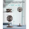 TriPole Foldable Standing Fan 12" Portable Rechargeable Battery Pedestal Fan