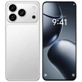 2025 New Arrival Original I17 Pro Max 5G CDMA Smartphone 144Hz 7.3 Display 108MP Rear Camera 16GB+1TB Storage Octa Core MTKcolor: White, plug: US, ram: 16g, storage capacity: 1TB
