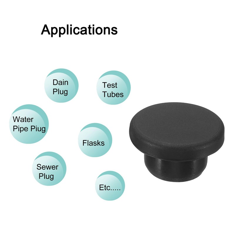 MECCANIXITY Silicone Rubber Hole Plug 17mm Diameter Soft Flexible Stopper