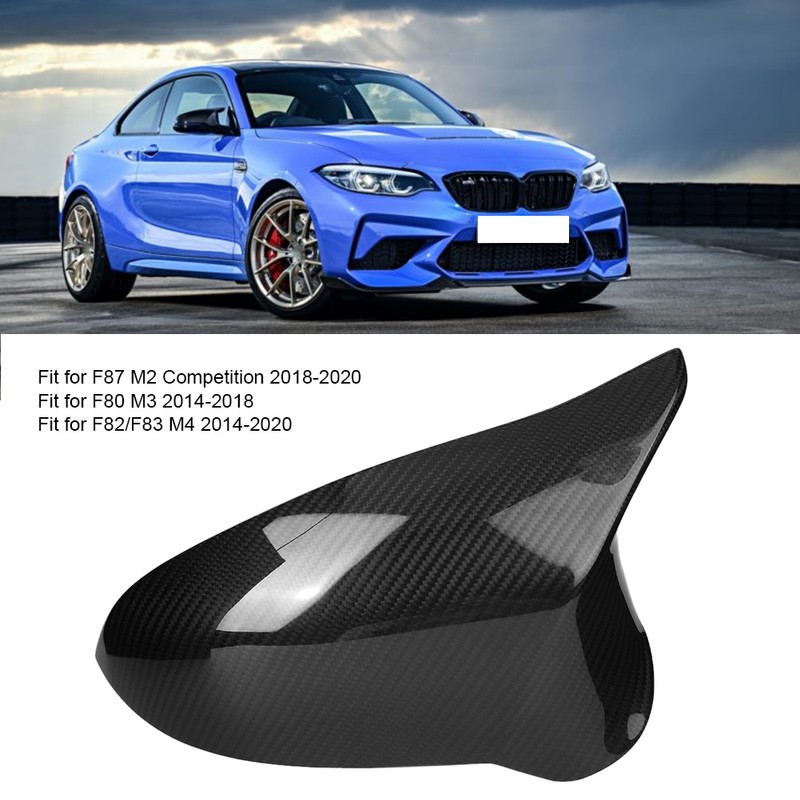 Carbon Fiber Side Wing Mirror ADD ON Covers Fit for