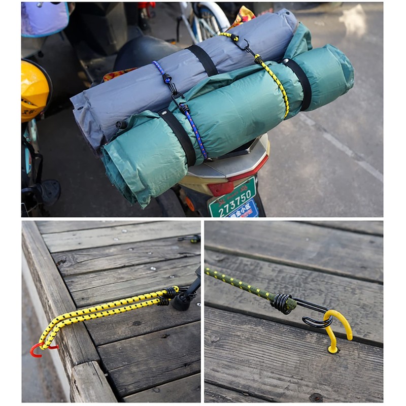 Alqpopg Bungee Cords with Hooks 24 inch Heavy Duty Outdoor