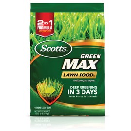 Scotts Green Max Lawn FoodFL, Lawn Fertilizer Plus Iron Supplement for Greener Grass, 5,000 sq. ft., 15.15 lbs.