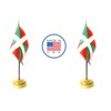 Made in The USA. 2 Basque Lands Rayon 4"x6" Miniature