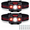 Vekkia Ultra Bright LED Headlamp Flashlight (2 Pack), White and