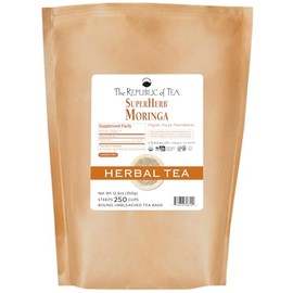 The Republic of Tea Organic Moringa SUPERHERB Herbal Tea, 250 Tea Bags