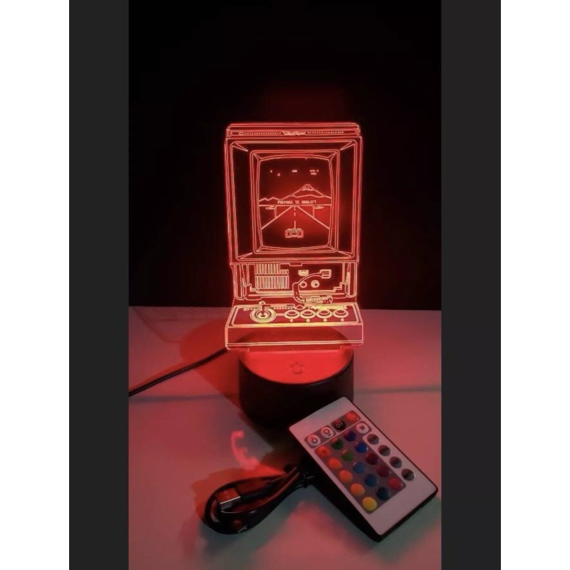 theTDshop VECTREX 3D LED Acrylic Lighted Lamp 8 Colors+Remote (Show