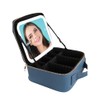 Simply Southern Azur Blue Leather Makeup Travel Case With LED