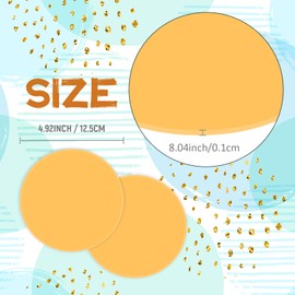 Chuangdi 8 Pcs Jar Opener Rubber Jar Gripper Pads 5'' Round Coasters Heat Insulation Pad Trivet Non Tear Multi-Purpose Bottle Lid Openers for Arthritic Weak Hands Kitchen Supplies(Deep Colors Set)