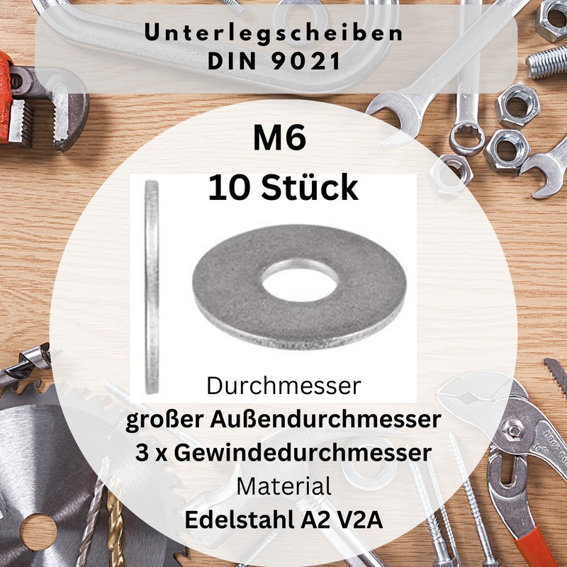 Washers - Large Outer Diameter DIN 9021 ISO 7093 -