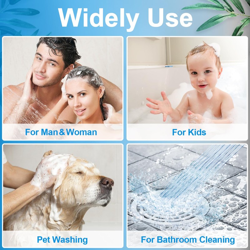 Wosaisius High Pressure Handheld Shower Head, Detachable Showerhead with Handheld