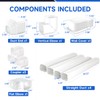 Cestluck 3'' 14 Ft Mini Split Line Set Cover, PVC