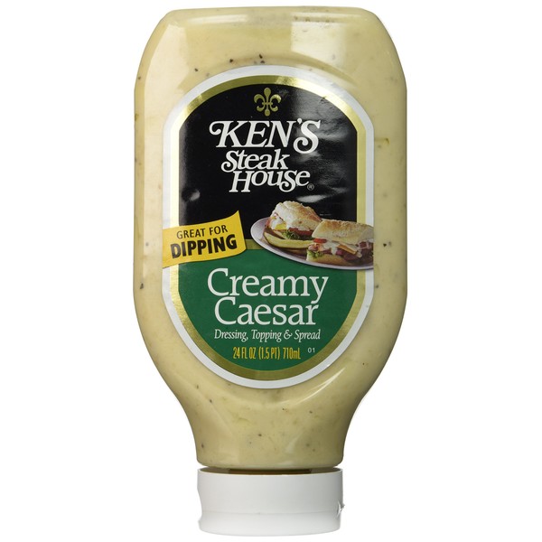 KEN'S Steak House Creamy Caesar Dressing Squeeze Bottle - 24 Oz