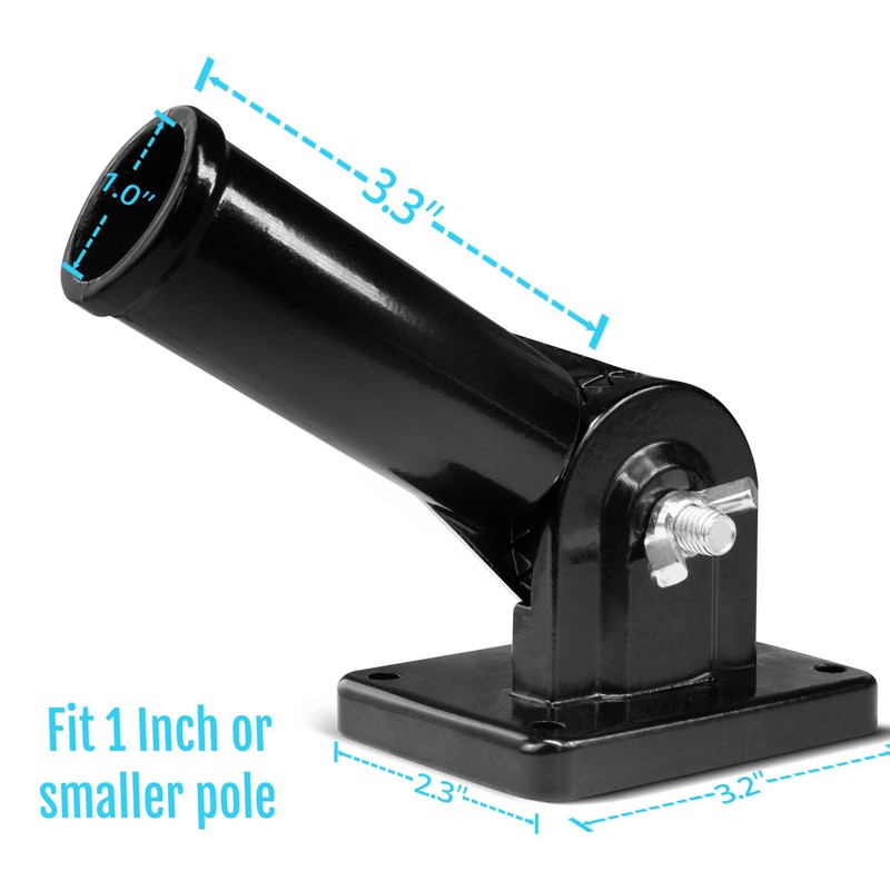Anley Multi-Position Flag Pole Mounting Bracket with Hardware - Made