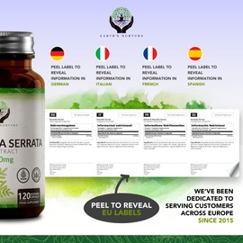 EN Boswellia Serrata Capsules | 120 Capsules - High Strength Boswellia Serrata | 2000mg (5:1 Extract) per Serving | Non-GMO, Gluten & Allergen Free | Manufactured in The UK