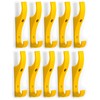 Toughook Unbreakable Plastic Safety Coat Hooks 10 Pack (Yellow)