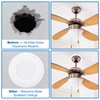 PATIKIL 3" ID 4.7" OD Plastic Trim Ring, 6 Pcs