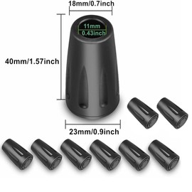 Rubber Buffer for Hiking Poles, 8 Pieces, Professional Nordic Walking Poles, Rubber Buffers, Walking Sticks, Rubber Tips for Trekking Poles, Replacement Rubber Buffer 10-12 mm