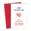 RollupJoy Funny Father’s Day Card from Dog Cat, Cute Fur