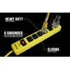 Yellow Jacket 5138N 5138 Metal Surge Protector Strip with 6