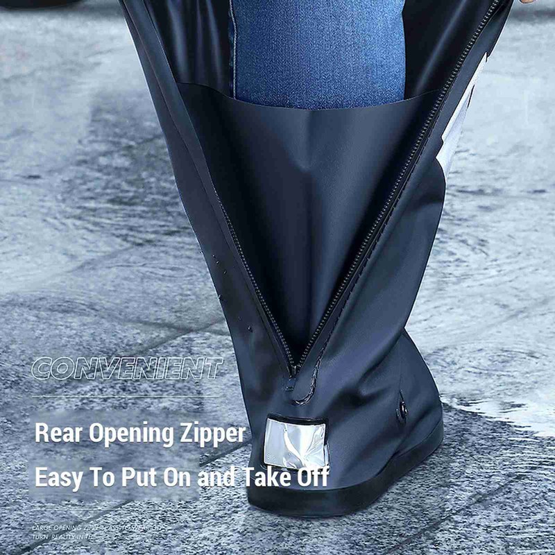 High Tube PVC Waterproof Shoe Covers Reusable Rain Boot Shoe