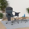 HIGH POINT SPORTS Camping Folding Chair, Heavy Duty Oversized Portable