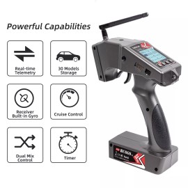 Radiolink RC6GS V3 7 Channels RC Transmitter and Waterproof Gyro Receiver R7F...