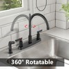 GBBNE Kitchen Faucet with Sprayer 2 Handle Kitchen Sink Faucets