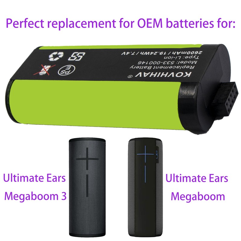 New Upgrades UE MegaBoom Battery for UE MegaBoom 3 S-00147