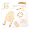 WHAMVOX Handmade DIY Wooden Boat 12pcs Kit for Kids Wooden
