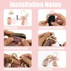 YILINXI Key Fob Cover with Diamond Perfume Keychain, Car Key