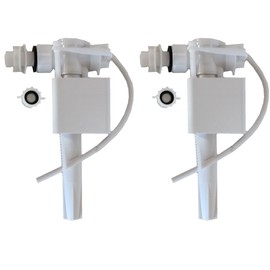 NuFlush Side Mount Toilet Tank Fill Valve Replacement 2 Pack - (Does not fit Delta Toilets)