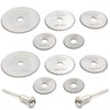 ZUDKSUY 12PCS HSS Circular Wood Cutting Saw Blade Discs with