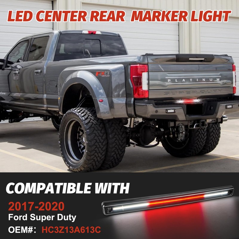 Centika Led Smoked lens Tailgate Marker Lights Compatible with 2017