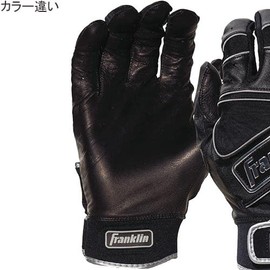 Franklin 20491 PowerSTRAP CHROME White Batting Gloves, Ambidextrous, White, Ambidextrous, Large