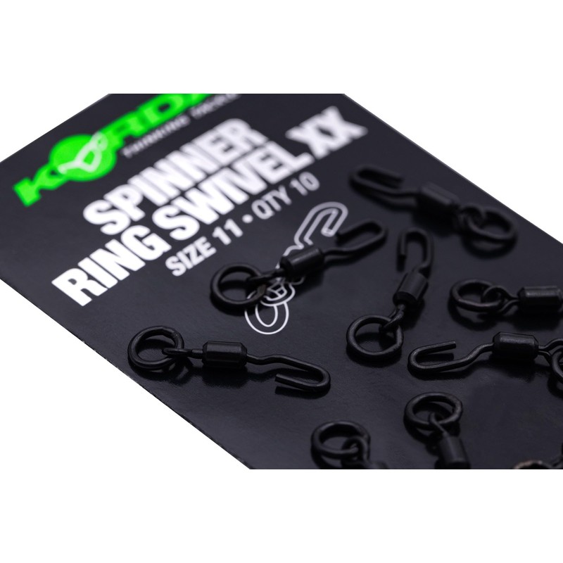 Korda Spinner Ring Swivel XX Sive 11 Qty 10
