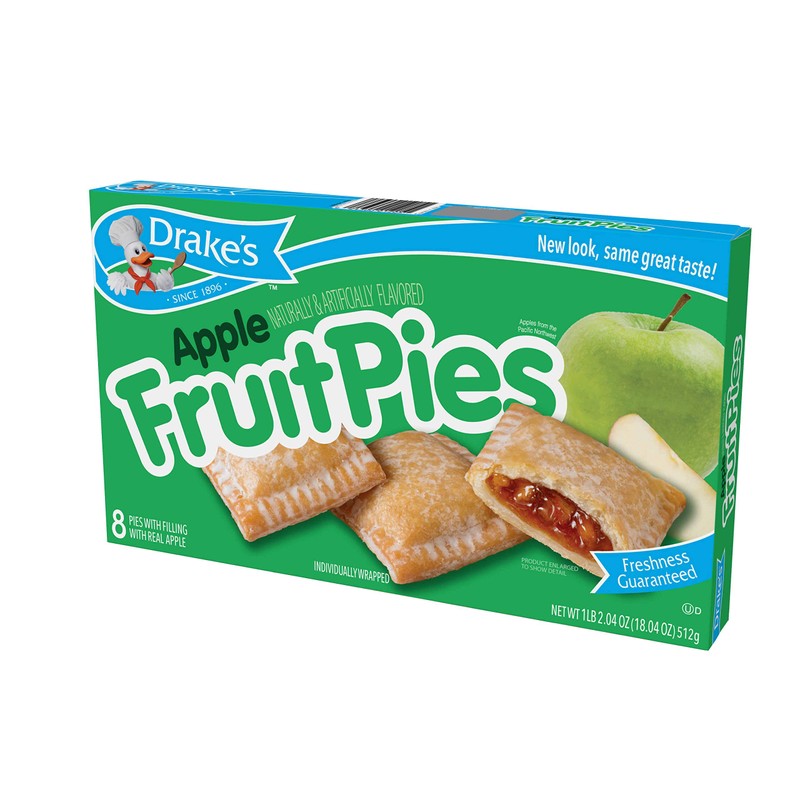Drake's by Hostess 8 ct Apple Fruit Pies 16 oz