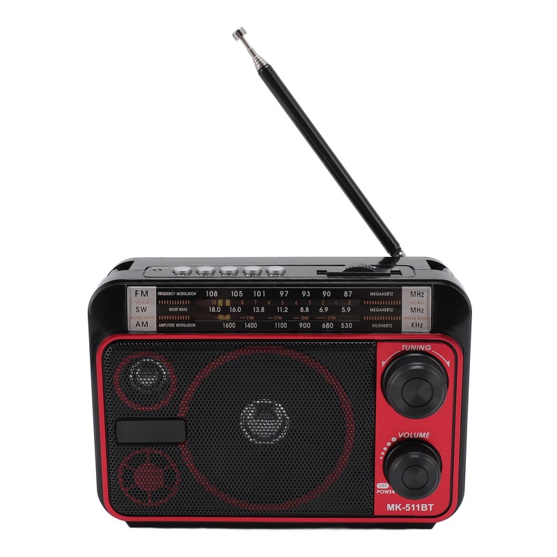 Portable Shortwave Radio FM AM SW Bluetooth 5.0 Multifunction Multi