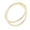 12pcs Spiral Napkin Rings Matte Gold Electroplating Prevent Fading Table